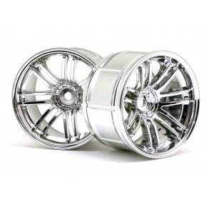 LP35 WHEEL RAYS VOLKRACING RE30 CHROME (2pcs) 35mm wide (9mm HPI