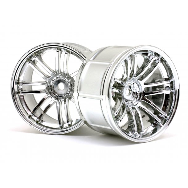 LP35 WHEEL RAYS VOLKRACING RE30 CHROME (2pcs) 35mm wide (9mm HPI
