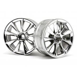 LP29 WHEEL ATG RS8 CHROME (2pcs) 29mm wide (3mm off set), mu HPI
