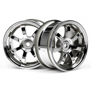 MAG7 WHEELS 26mm CHROME (0mm OFF SET) HPI