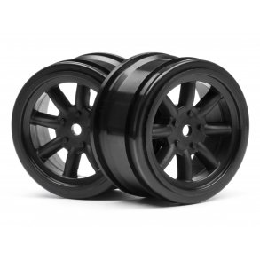 SPOKE WHEEL 26mm BLACK 0mm OFFSET Must use with 26mm (Narrow HPI