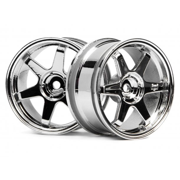 TE37 WHEEL 26MM CHROME (3MM OFFSET) 3MM OFFSET/FIT 26MM WIDT HPI