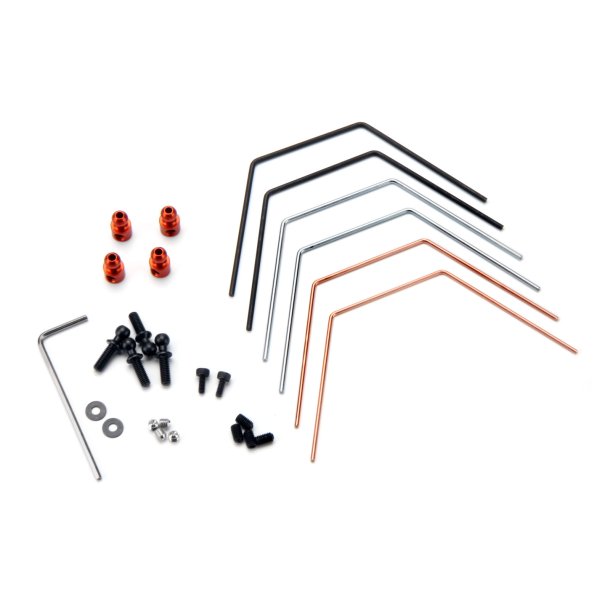 SWAY BAR SET (FRONT/REAR) Switch/Adjust anti-roll for better HPI