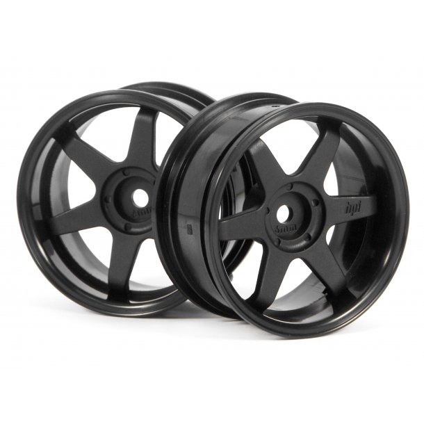 TE37 WHEEL 26MM BLACK (6MM OFFSET) 6MM OFFSET/FIT 26MM WIDTH HPI