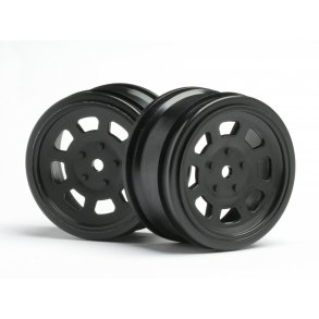 VINTAGE STOCK CAR WHEEL 26mm Black (0mm OFFSET) Must use wit HPI