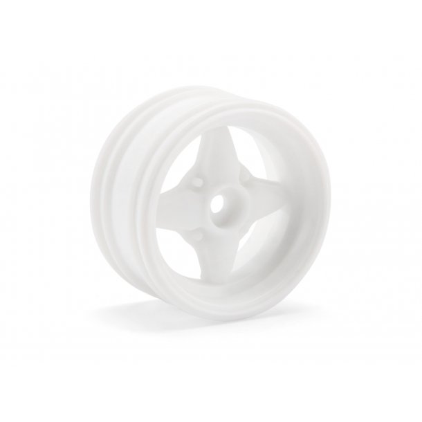 MX60 4 SPOKE WHEEL WHITE (3mm OFFSET/2pcs) CUP RACER 1M/3mm HPI