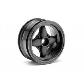 MX60 4 SPOKE WHEEL GUNMETAL (3mm OFFSET/2pcs) CUP RACER 1M/3 HPI