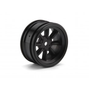 MX60 8 SPOKE WHEEL BLACK (3mm OFFSET/2pcs) CUP RACER 1M/3mm HPI