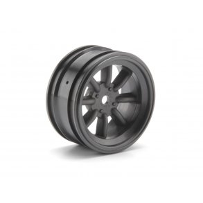 MX60 8 SPOKE WHEEL GUNMETAL (3mm OFFSET/ HPI