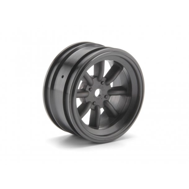 MX60 8 SPOKE WHEEL GUNMETAL (3mm OFFSET/ HPI