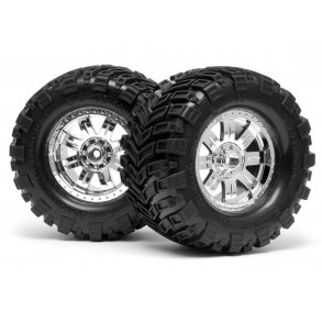 MOUNTED SUPER MUDDERS TIRE 165x88mm on R HPI
