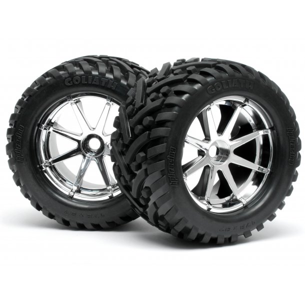 MOUNTED GOLIATH TYRE 178X97MM  ON BLAST SAVAGE/INCLUDES 17MM HPI
