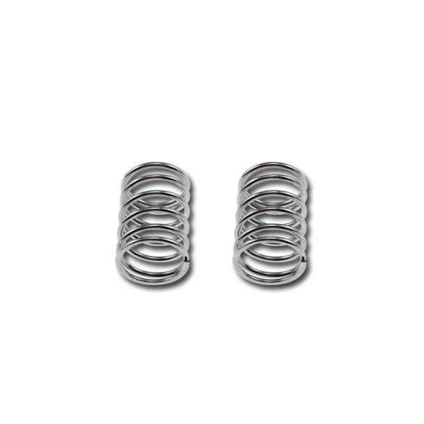 RACING SHOCK SPRING 14X25X1.5MM 6.5 COILS (SILVER/2PCS) 302g HPI
