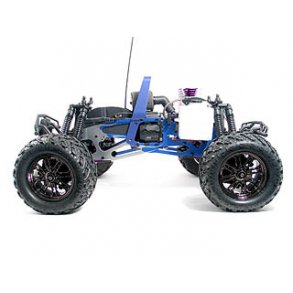 FLAMED TVP CUSTOM CHASSIS(SILVER/BLUE/2PCS) SAVAGE/CUSTOM AN HPI