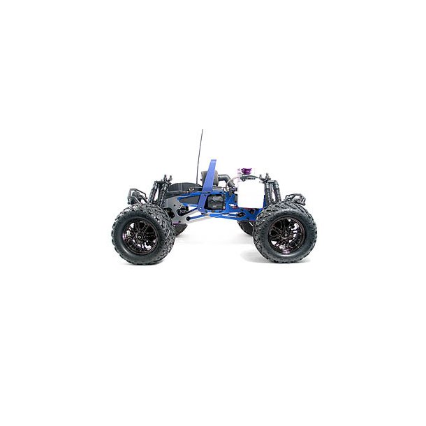 FLAMED TVP CUSTOM CHASSIS(SILVER/BLUE/2PCS) SAVAGE/CUSTOM AN HPI