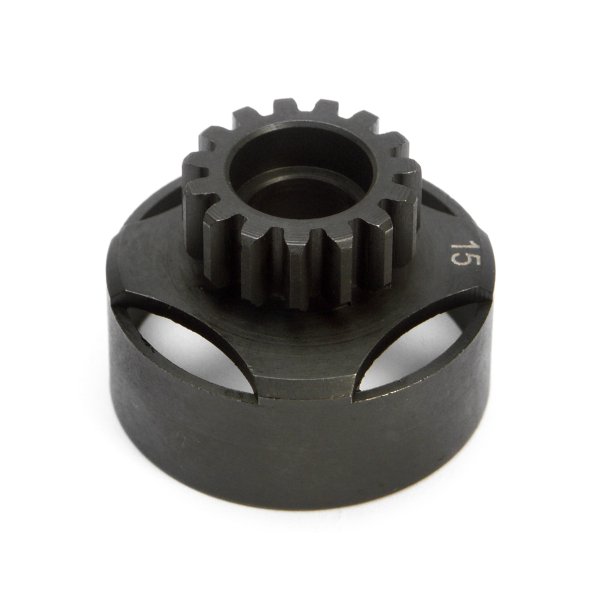 RACING CLUTCH BELL 15 TOOTH (1M) SAVAGE/DURABLE, LIGHTWEIGHT HPI