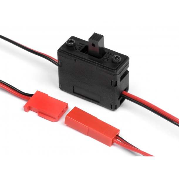 RECEIVER SWITCH 400mm BATTERY CORD 250mm/RECEIVER CORD 125mm HPI