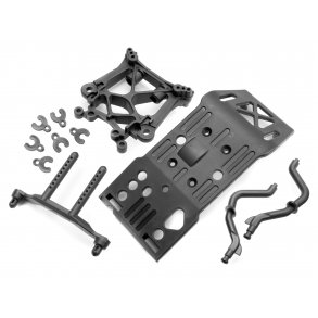 HPI 85234 SKID PLATE/BODY MOUNT/SHOCK TOWER SET SAVAGE X HPI