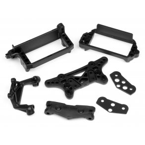 SERVO/SHOCK TOWER/ROCKER MOUNTING SET CUP RACER 1M HPI