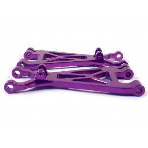 ALUMINIUM LOWER SUSPENSION ARM (PURPLE/1 PAIR) SAVAGE FRONT HPI