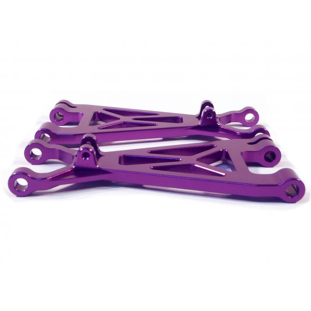 ALUMINIUM LOWER SUSPENSION ARM (PURPLE/1 PAIR) SAVAGE FRONT HPI