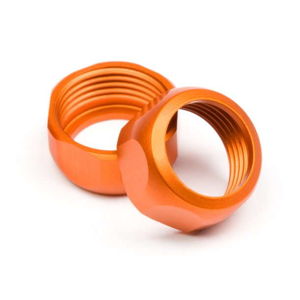SHOCK CAP 10mm (ORANGE/2pcs) CUP RACER 1M HPI