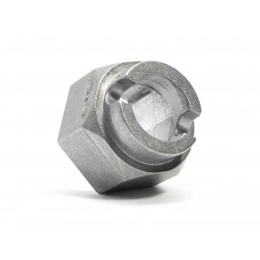 BRAKE HUB (ALLOY CAST/SILVER) SAVAGE/HEAVY-DUTY/REPLACES 850 HPI