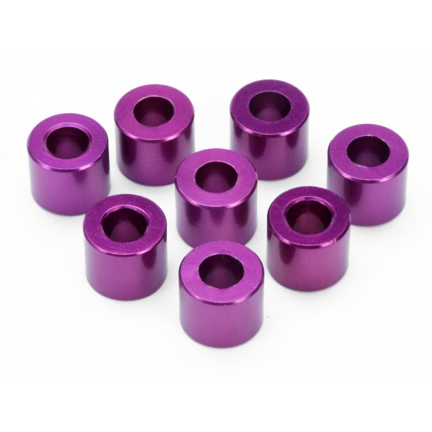 SPACER 4X8X6.5MM(PURPLE/8PCS) SPARE PART FOR 87245 SAVAGE SU HPI