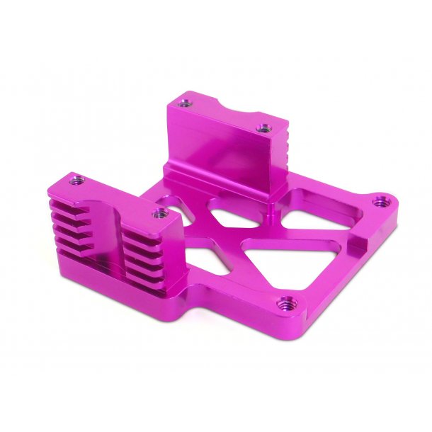 HEAVY DUTY HEATSINK ENGINE MOUNT (6061S/PURPLE) SAVAGE/BILLE HPI