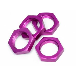 WHEEL NUT 24MM (PURPLE/4PC) BAJA 5B HPI