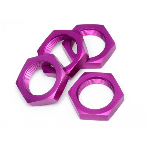 WHEEL NUT 24MM (PURPLE/4PC) BAJA 5B HPI
