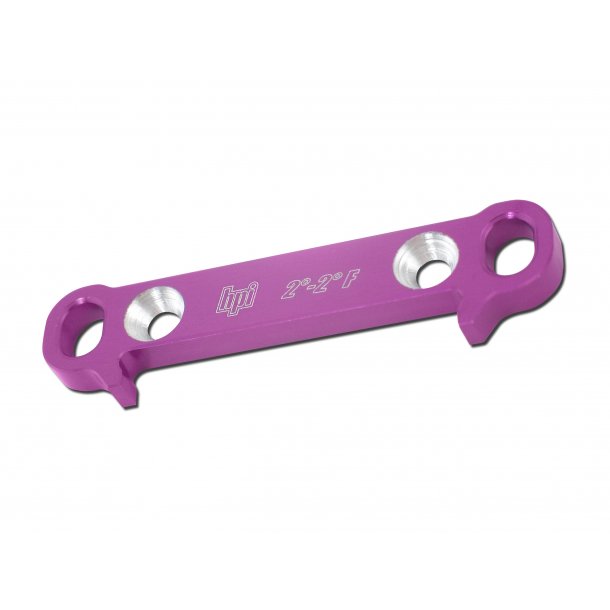 FRONT SUSPENSION MOUNT ADJUSTABLE KICK UP HELLFIRE 2 -2 DEGR HPI