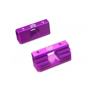 BILLET HEATSINK ENGINE MOUNTS(PURPLE) HELLFIRE F9R PULLSTART HPI