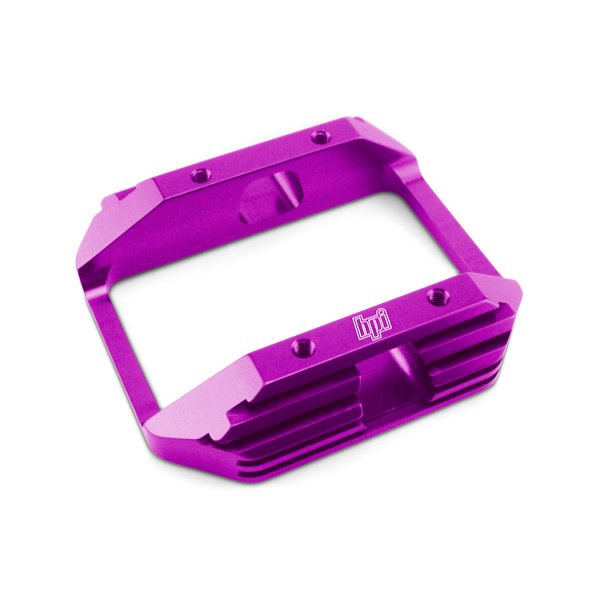 BILLET ONE PIECE ENGINE MOUNT/FOR BUMP START ONLY/PURPLE HEL HPI