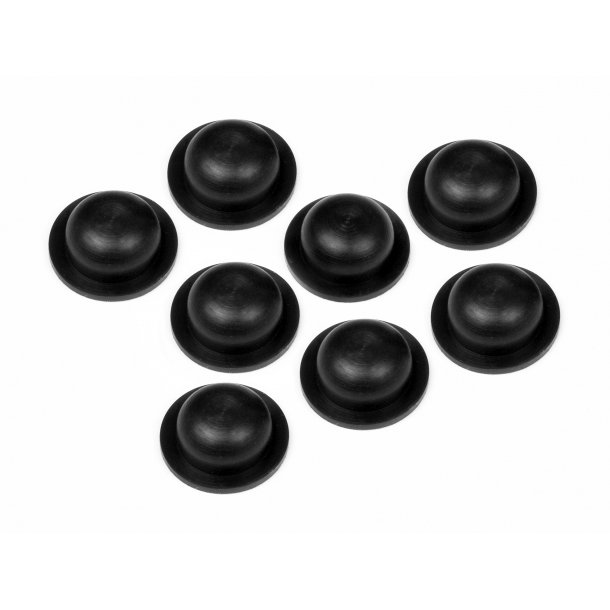 SHOCK DIAPHRAGM (13x5mm/BLACK/8pcs) FIRESTORM/for 87251 and HPI
