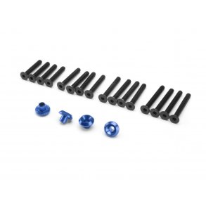 WHEEL WASHER (BLUE/4pcs) CUP RACER 1M/CONCOURS ACCESSORY SET HPI
