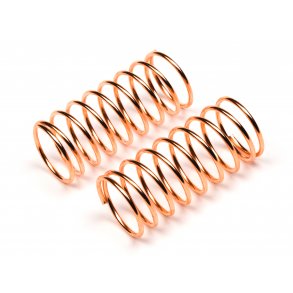 SHOCK SPRING 11x28x0.9mm 9 COILS (COPPER/2pcs) CUP RACER 1M HPI