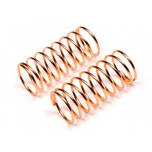 SHOCK SPRING 11x28x0.9mm 9 COILS (COPPER/2pcs) CUP RACER 1M HPI