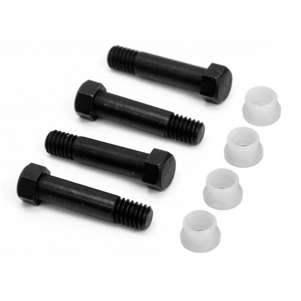 BUSHING/SCREW SET FOR ALUMINIUM UPRIGHT BUSHING 4X5X3.8MM (4 HPI