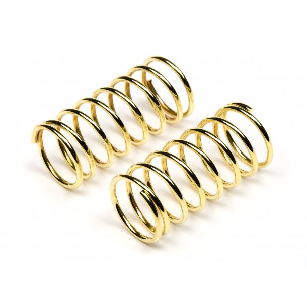 SHOCK SPRING 11x28x1.1mm 8 COILS (GOLD/2pcs) CUP RACER 1M/ 1 HPI