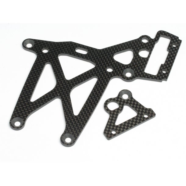 REAR UPPER PLATE SET (WOVEN GRAPHITE/BAJA 5B) Baja 5B HPI