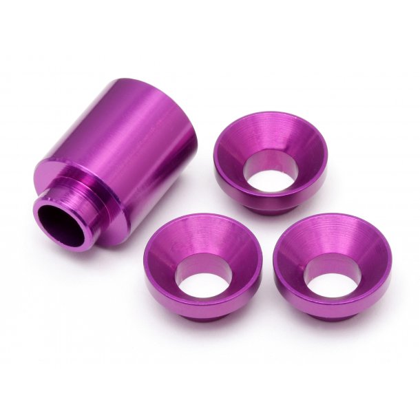 SPACER SET FOR CLUTCH BELL HOLDER (PURPLE) BAJA 5B HPI