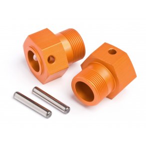 WHEEL HEX HUB 24x27mm (ORANGE/2pcs) Baja HPI