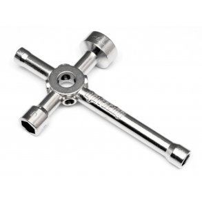 4 WAY GLOW PLUG WRENCH (LARGE) HELLFIRE HPI