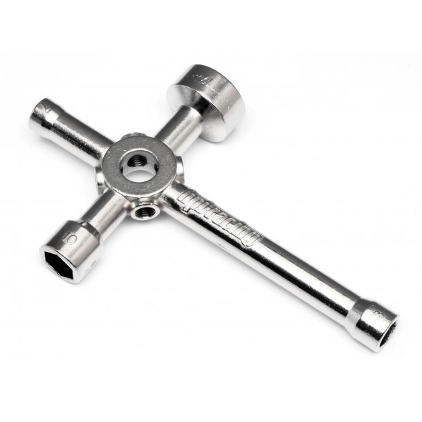 4 WAY GLOW PLUG WRENCH (LARGE) HELLFIRE HPI
