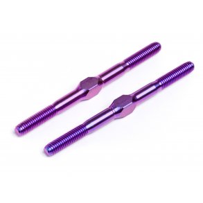 TITANIUM TURNBUCKLE M3x46mm (2pcs/PURPLE) Lightweight and St HPI