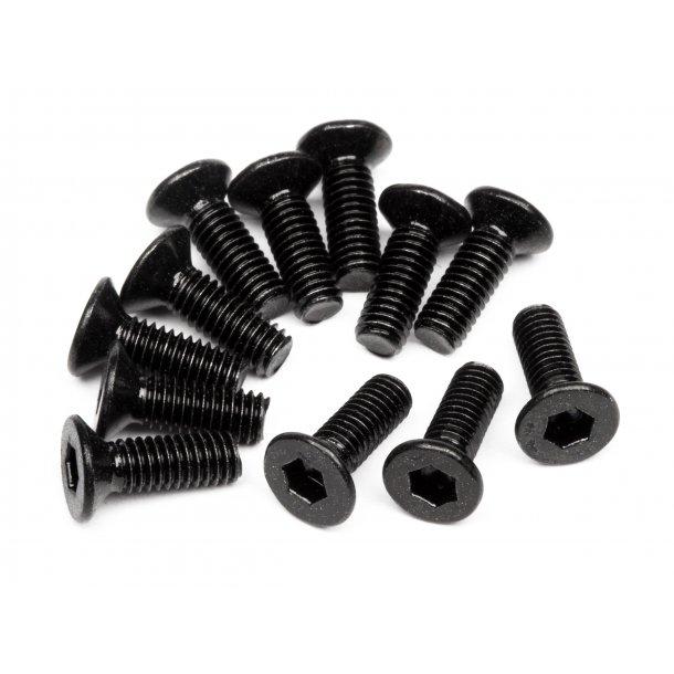 FLAT HEAD SCREW M2.6X8MM(HEX SOCKET/12 PCS) 2.0MM HEX SOCKET HPI