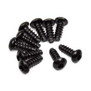 TP. BUTTON HEAD SCREW M3x8mm (HEX SOCKET/10pcs) 2.0mm Hex So HPI