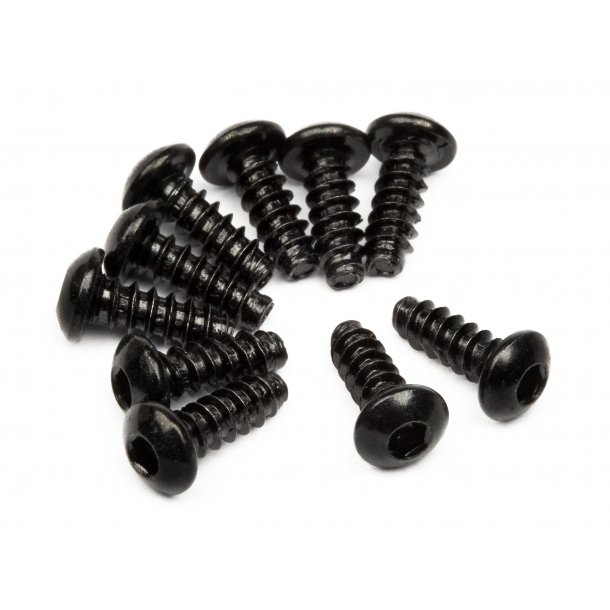 TP. BUTTON HEAD SCREW M3x8mm (HEX SOCKET/10pcs) 2.0mm Hex So HPI