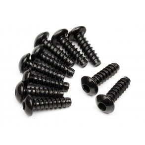 TP. BUTTON HEAD SCREW M3x10mm (HEX SOCKET/10pcs) 2.0mm Hex S HPI